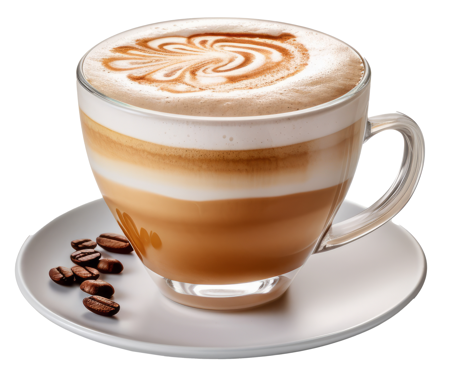 Latte served at Bean Bliss Coffee in Sandton